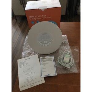 Wadeo- Wake Up Light Alarm Clock with Colored Sunrise Simulation.